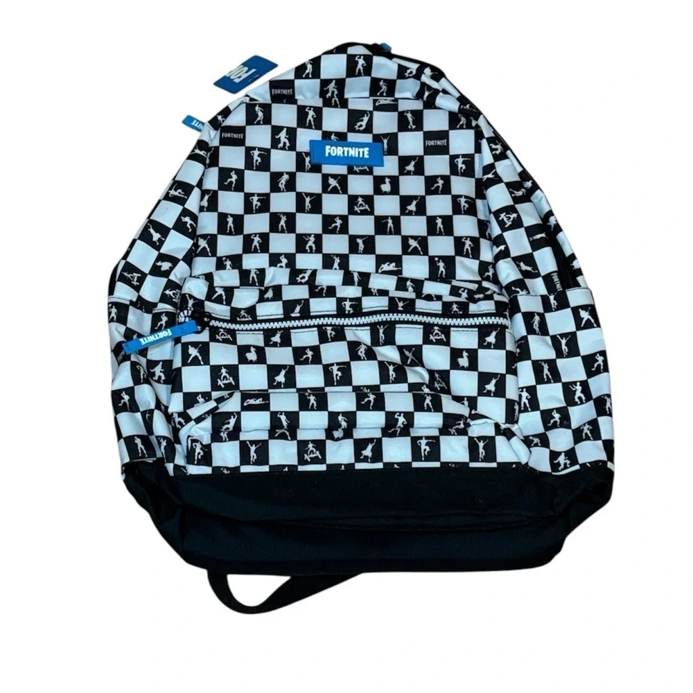 Fortnite backpack, checkered